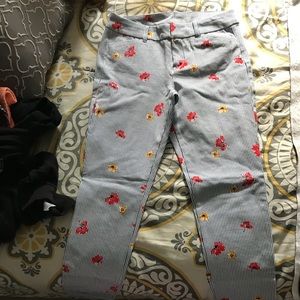 NEVER WORN Floral Pixie Pants